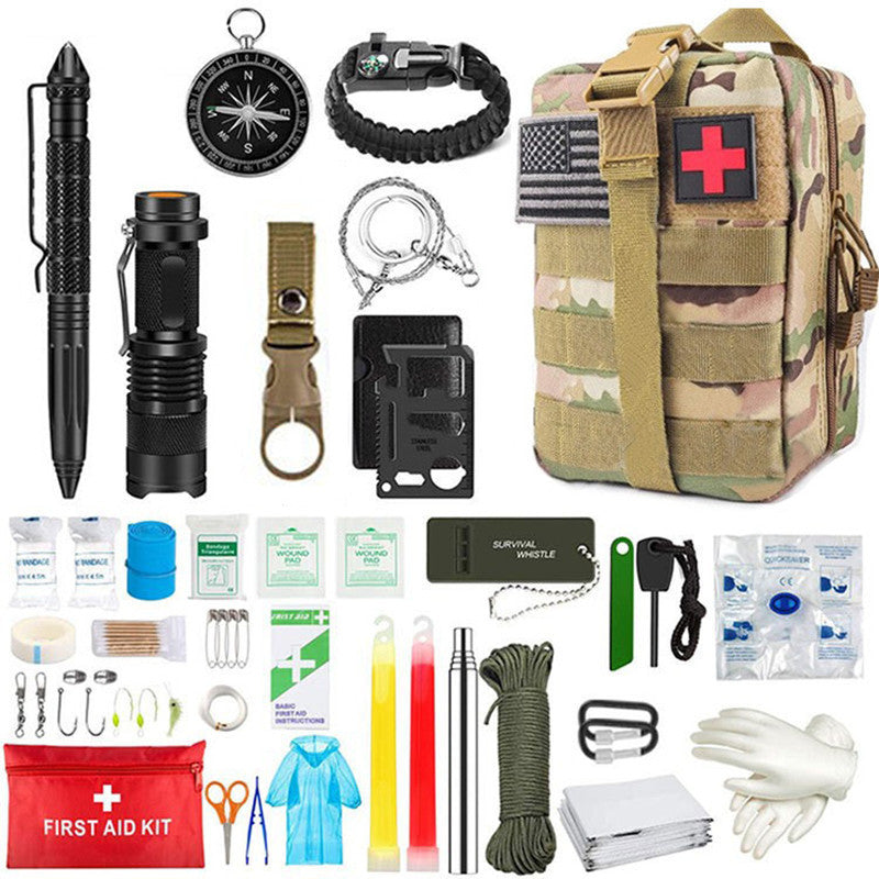 Wilderness Survival First Aid Outdoor Survival Emergency Kit