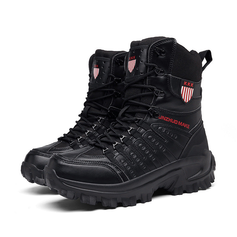 Waterproof outdoor tactical military boots