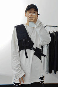 Thumbnail for Wu Yifan Functional Tooling Style Tactical Vest Vest Pocket