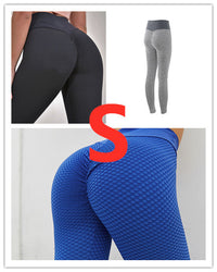 Thumbnail for Plaid Leggings Fitness Yoga Pants Women's Seamless High Waist Breathable Gym Leggings