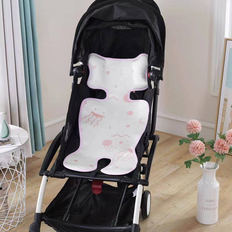 Summer Stroller Cooling Pad 3D Air Mesh Breathable Stroller Mat Mattress Latex Baby Car Seat Cover Cushion