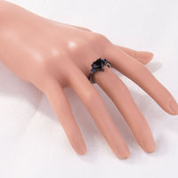 Thumbnail for Black Heart Gemstone Diamond Wedding Ring