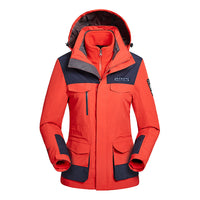 Thumbnail for Winter Men Ski Jacket Waterproof Windproof Breathable Warm Softshell Long Sleeved Coat