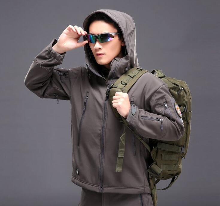 Hunting clothes Outdoor Shark Skin tad v4 Tactical millitary Softshell Jacket Suit Men Waterproof Combat Jacket