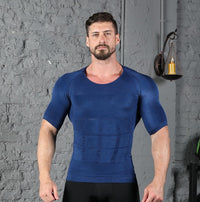 Thumbnail for Male Chest Compression T-shirt Fitness Hero Belly Buster Slimming