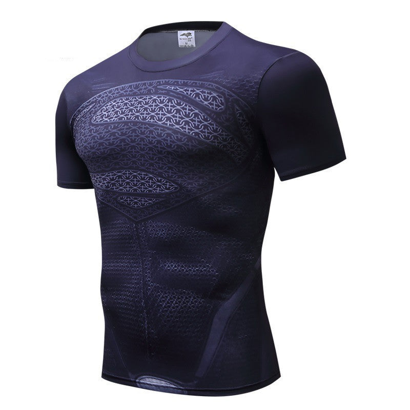 Men's running exercise camouflage fitness clothing