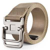 Thumbnail for Men's Military Training Belt With Double Buckle Canvas