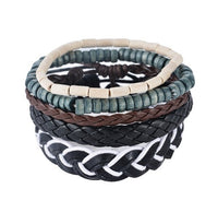 Thumbnail for Leather Bracelet Men Multilayer Bead Bracelet Punk Wrap Bracelets for Women Vintage punk Men Jewelry