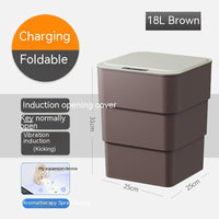 Thumbnail for Smart Trash Can With Lid For Bedroom And Living Room Kitchen Storage Box Trash Can Induction Small Car Box Automatic Smart Dustbin Smart Trash Bin