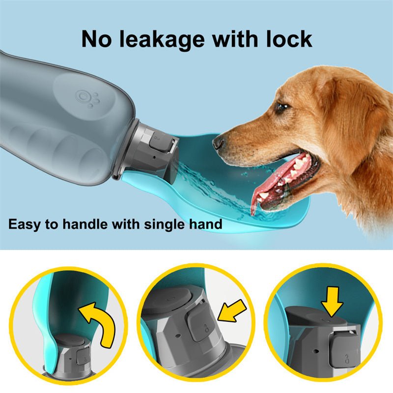 800ml Dogs Portable Water Bottle