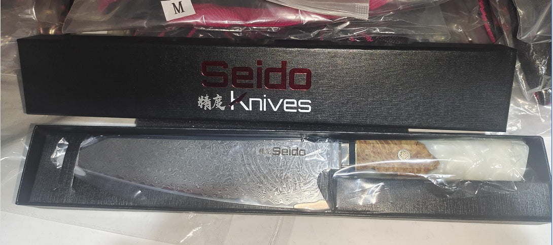 Chef's Knife For Japanese Cuisine In Damascus