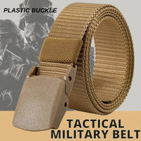 Thumbnail for Mens Outdoor Sports Military Tactical Nylon Waistband Canvas Web Belt Adjustable